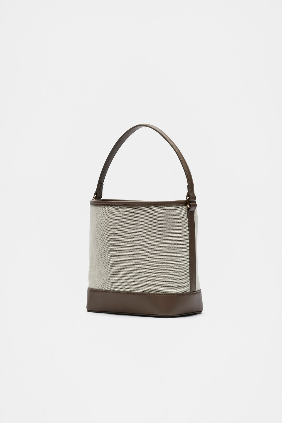 Seed Crossbody Bucket Bag  Affogato