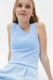 Asymmetric Rib Tank  Sky Blue  hi-res