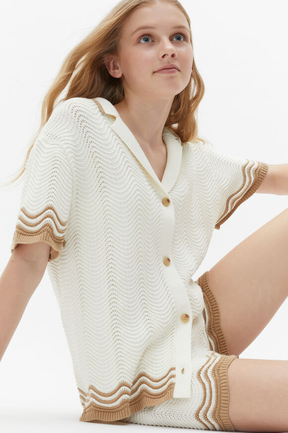 Crochet Knit Top  Marshmallow  hi-res
