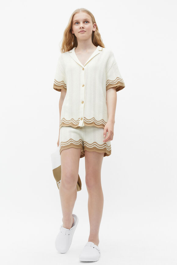 Crochet Knit Top  Marshmallow  hi-res
