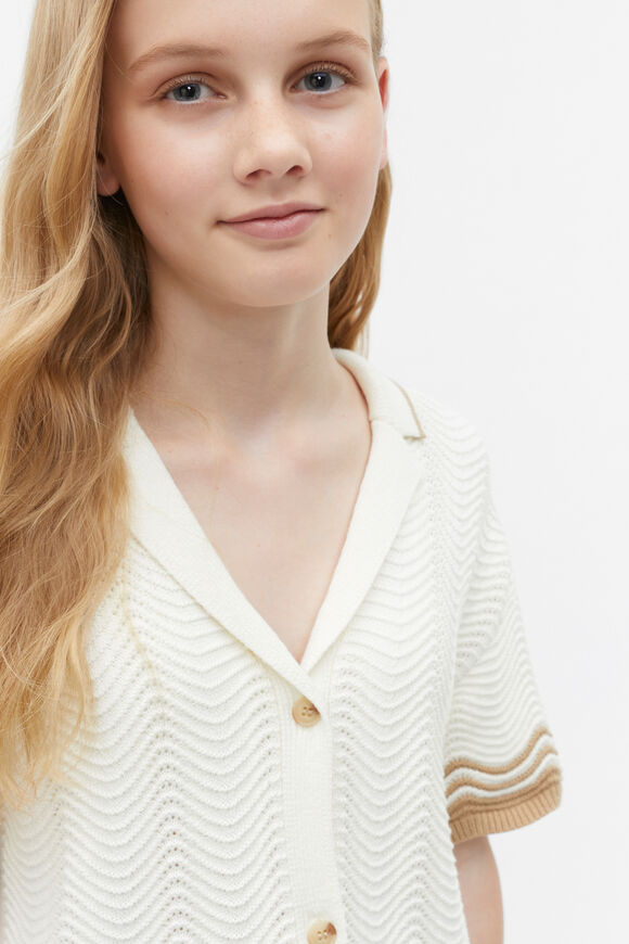 Crochet Knit Top  Marshmallow  hi-res