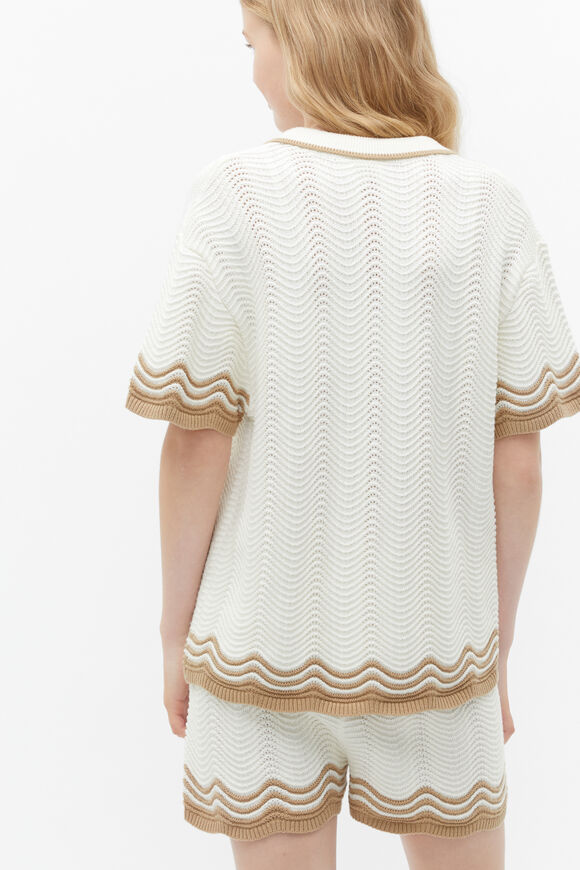 Crochet Knit Top  Marshmallow  hi-res