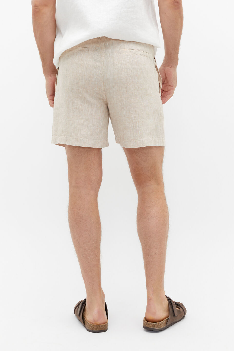 Linen Short  Sandshell Crossdye