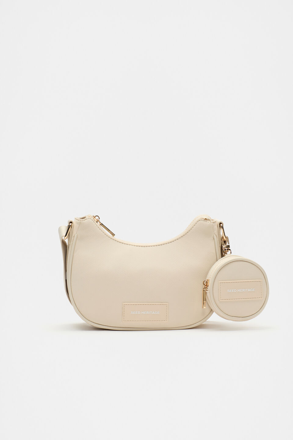 Seed Essential Logo Crossbody Bag  Frappe