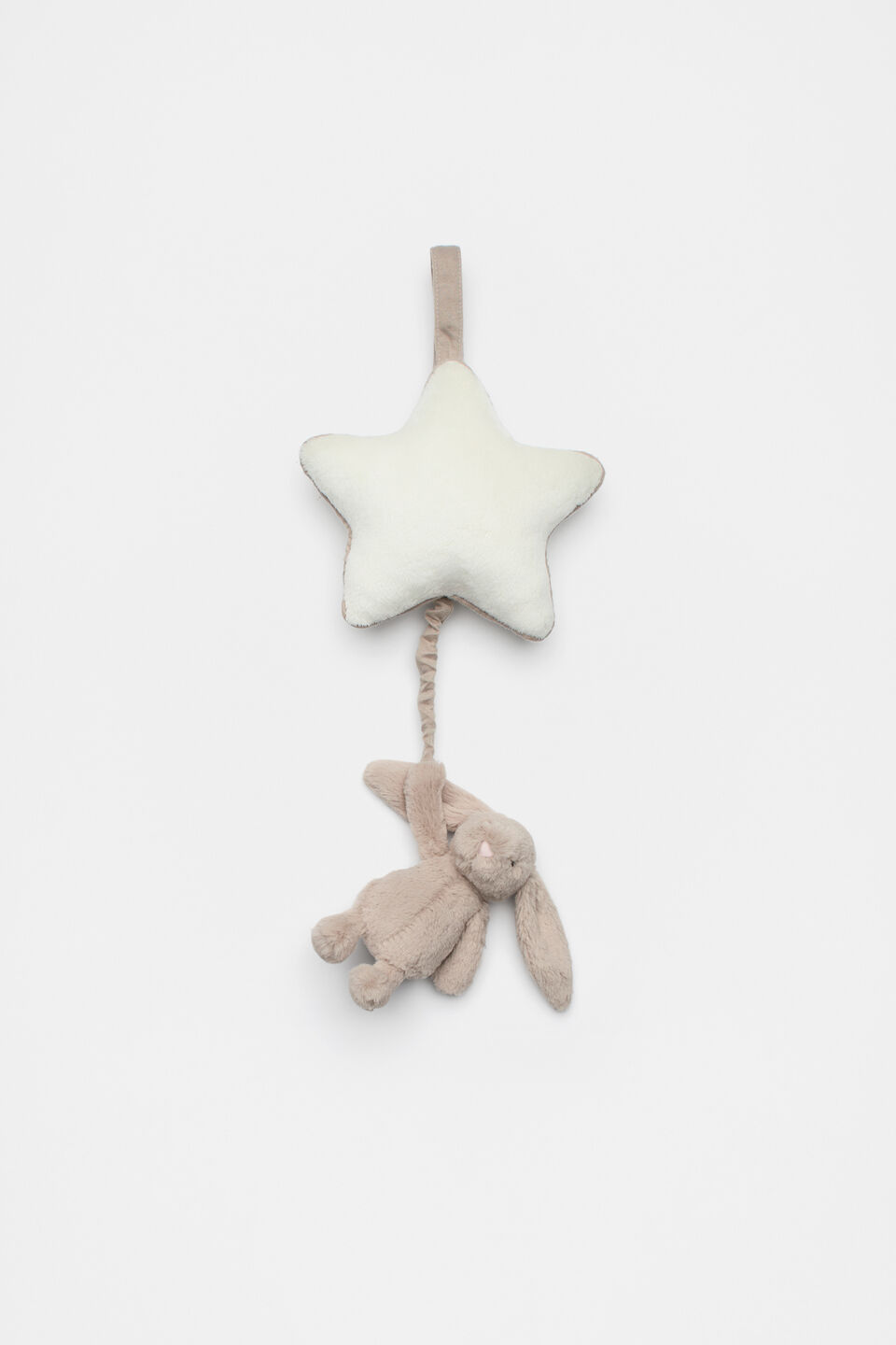 Jellycat Bashful Bunny Musical Pull  Beige