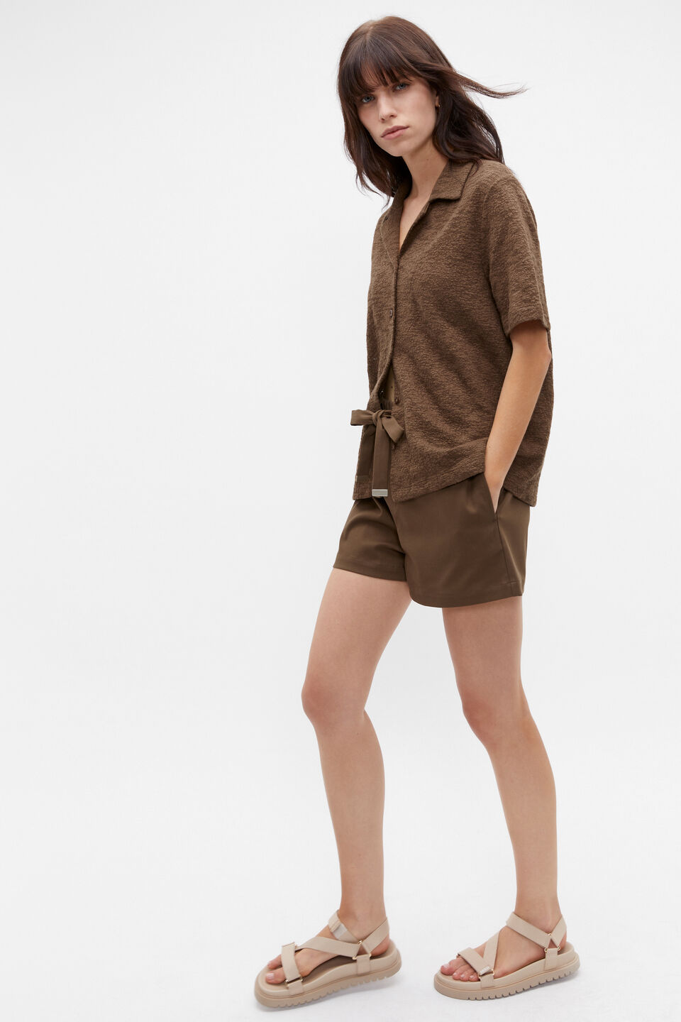 Casual Jogger Short  Dark Praline