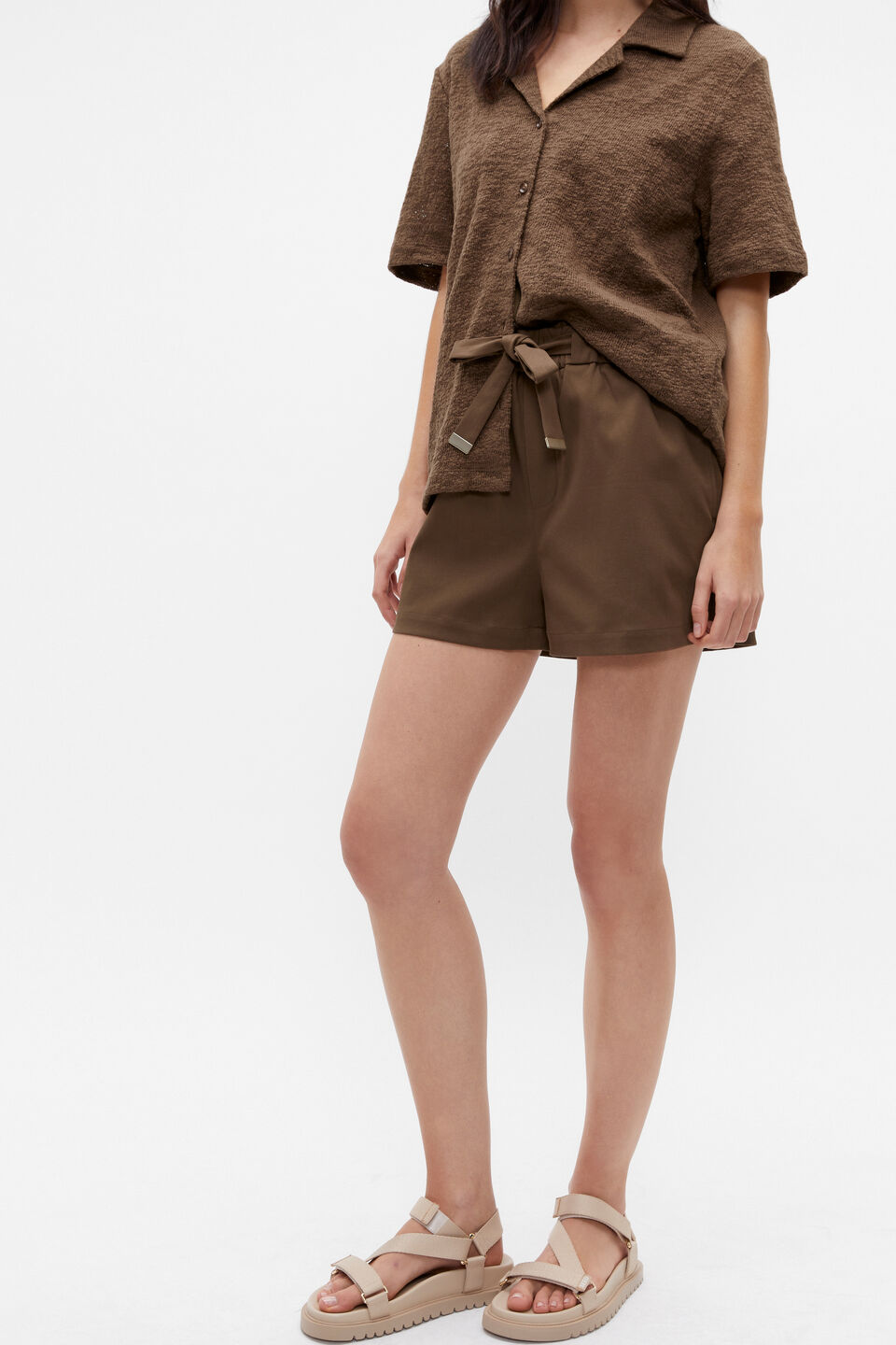 Casual Jogger Short  Dark Praline