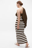 Boucle Stripe Knit Bustier  Dark Praline Stripe  hi-res