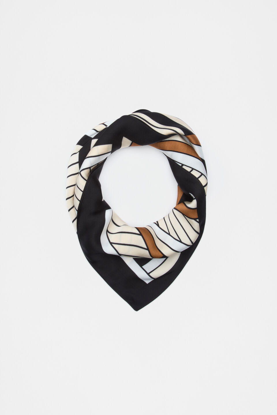 Logo Print Scarf  Cinnamon Spice