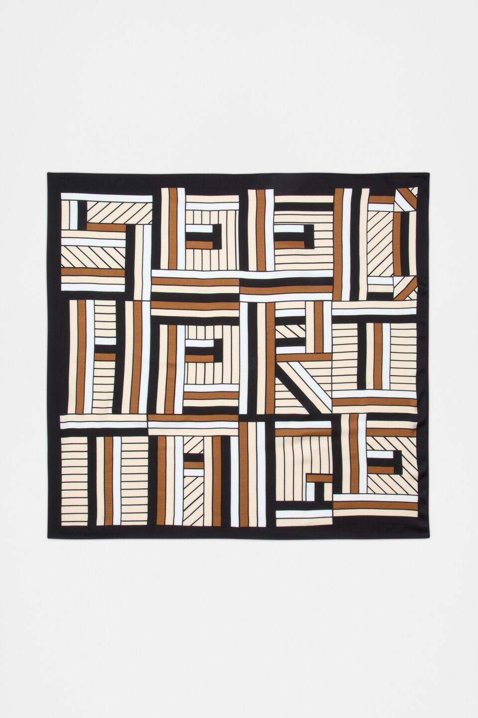 Logo Print Scarf  Cinnamon Spice
