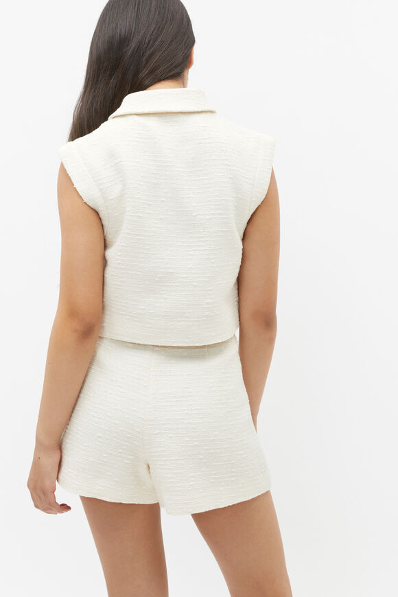 Boucle Button Short  Marshmallow  hi-res