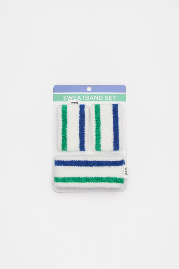 Sweatband Set  Cobalt Multi  hi-res