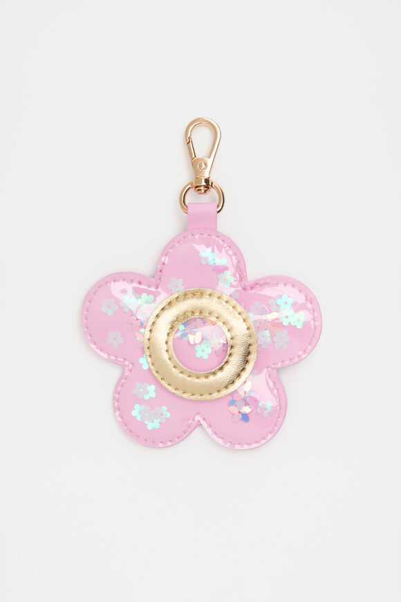 Flower Initial Keyring  O  hi-res