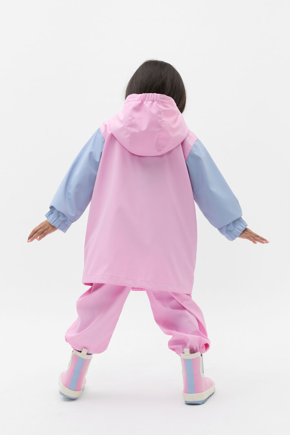 Colourblock Rain Coat  Fairy Floss