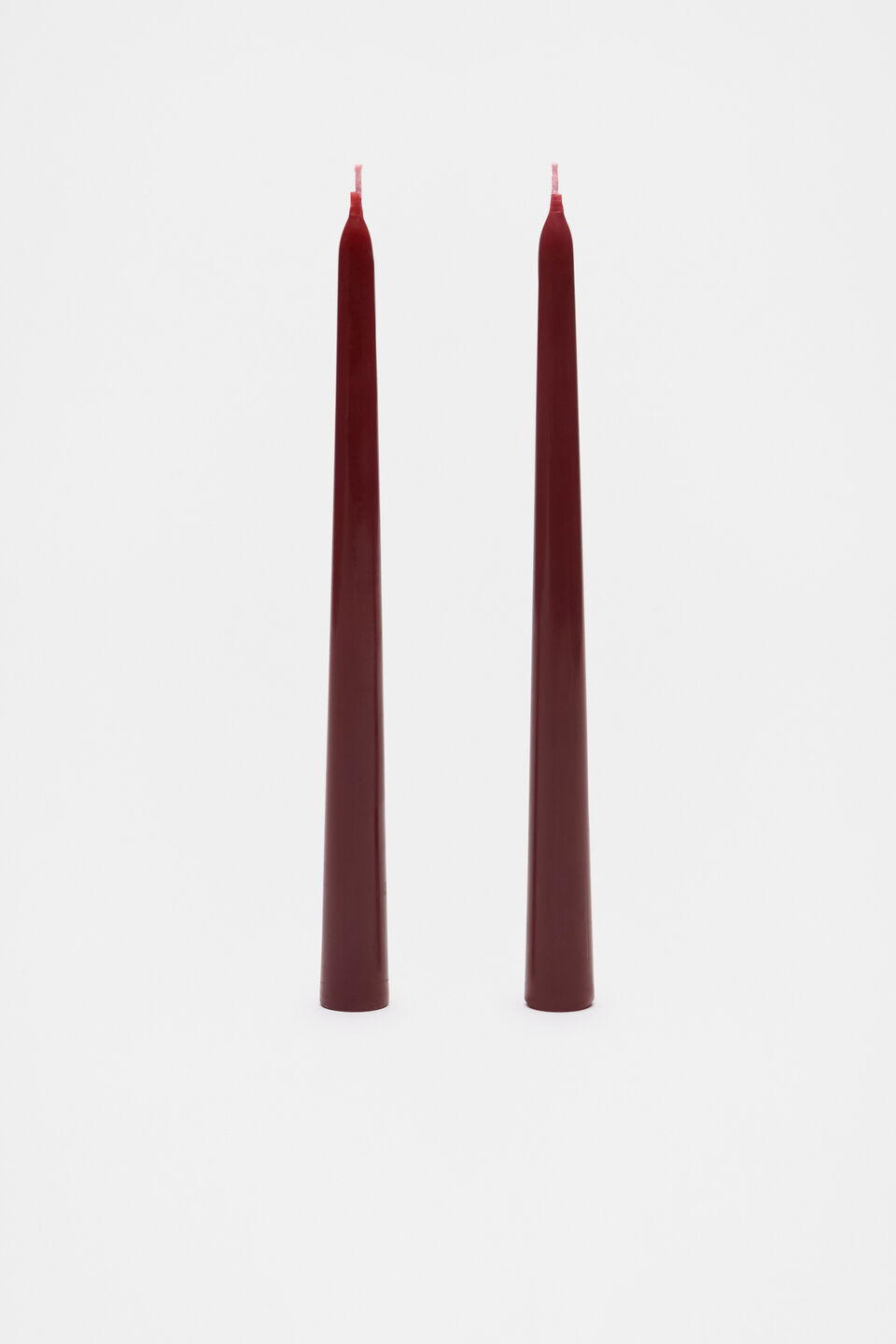 Taper Candle Set of 2  Claret