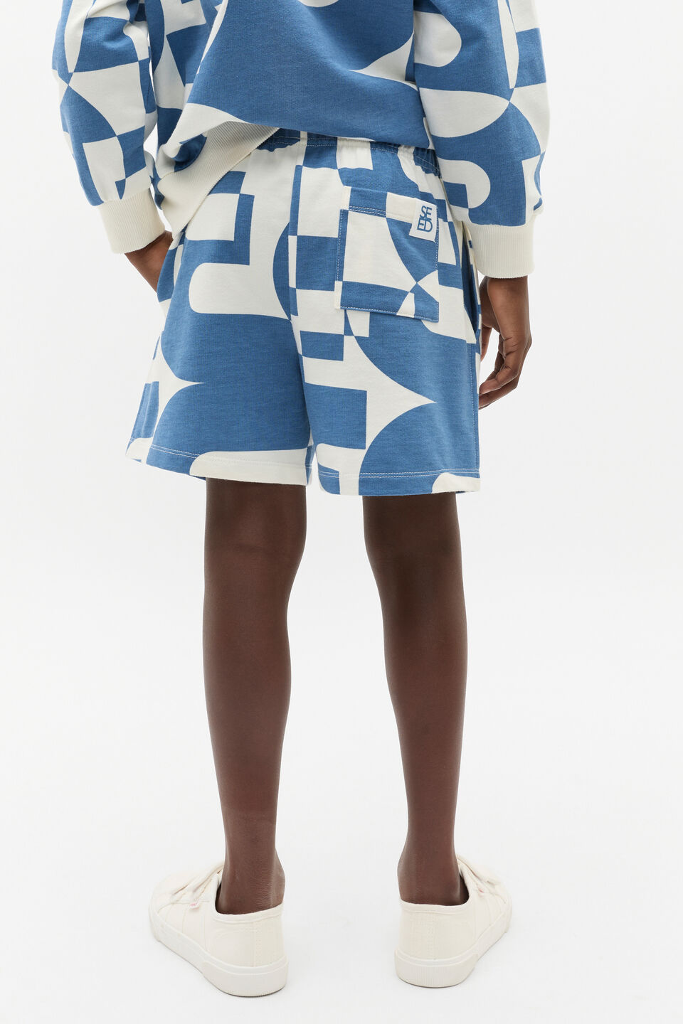 Graphic Short  Moody Blue