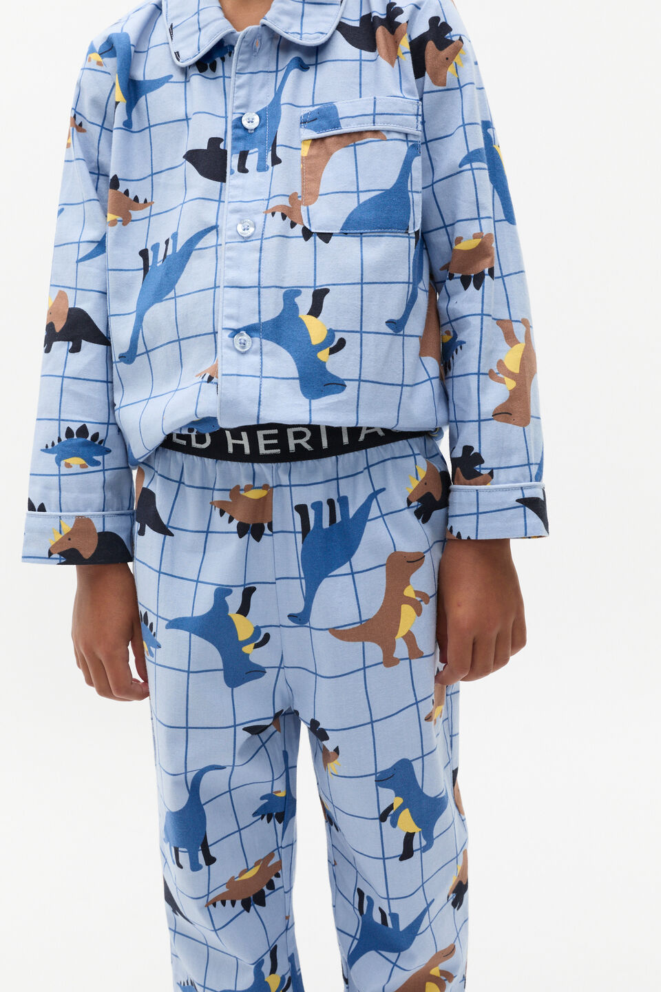 Dinosaur Pyjama  Cloud Blue