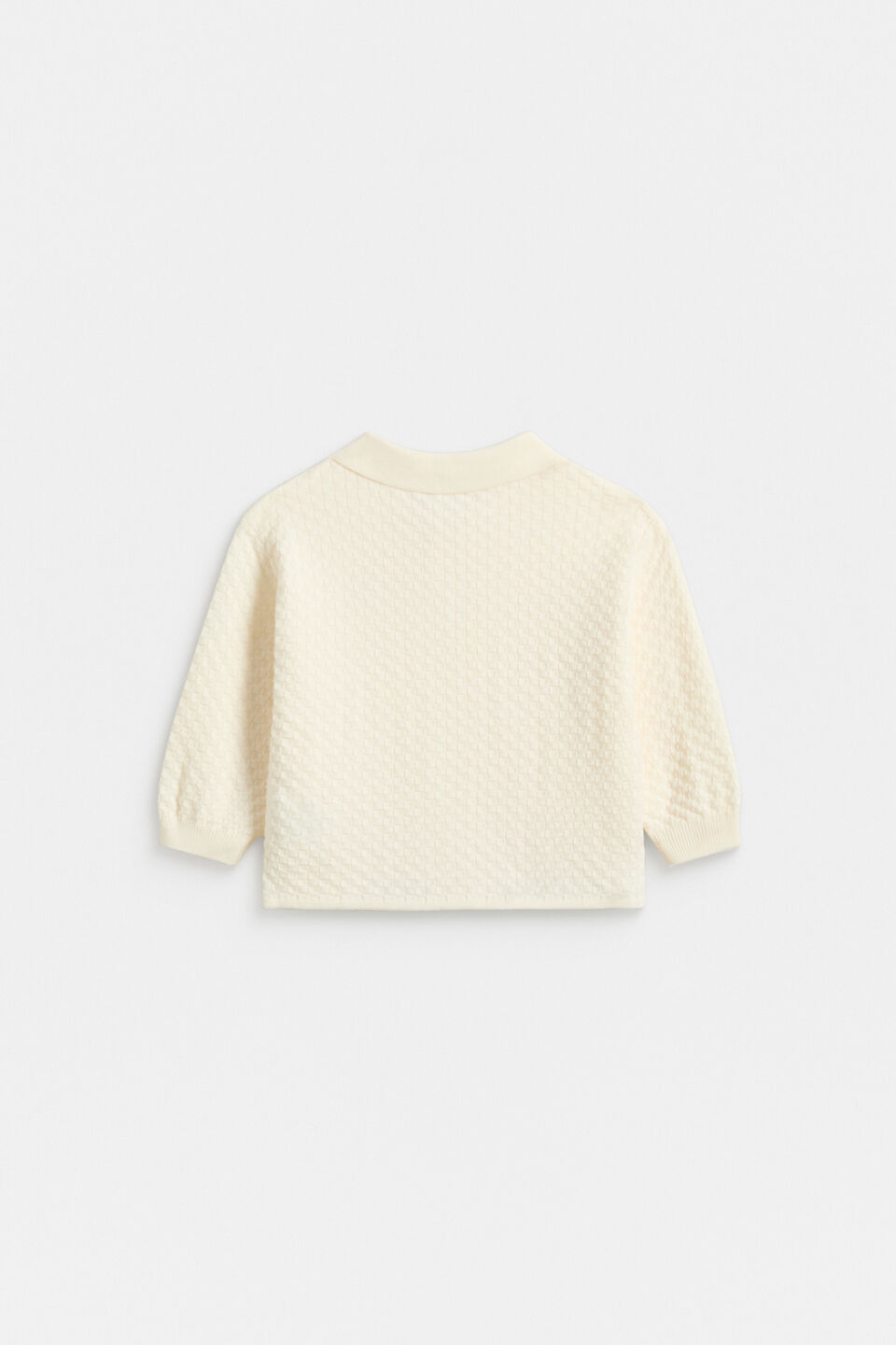 Knit Polo  Classic Cream