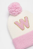 Colourblock Initial Beanie  W  hi-res