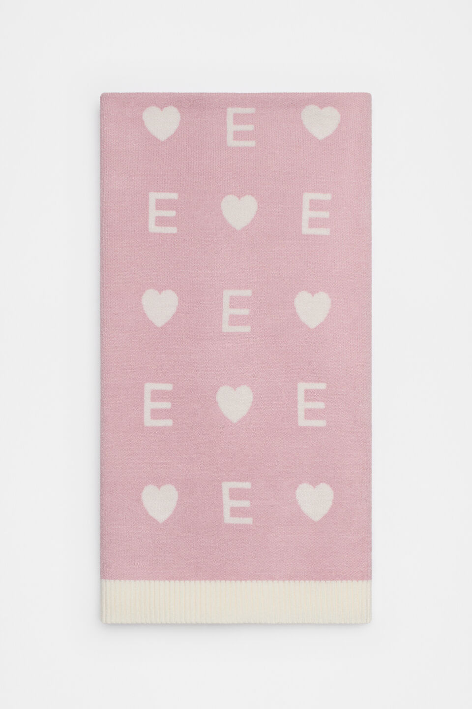 Heart Initial Blanket  E