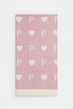 Heart Initial Blanket  P  hi-res