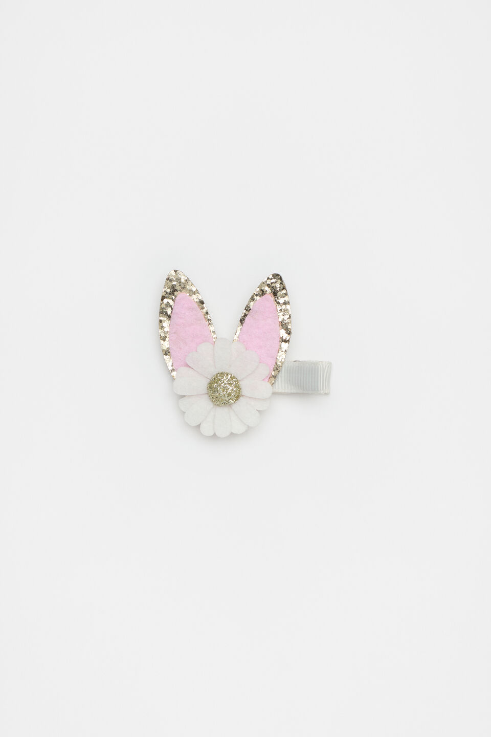 Flower Bunny Duck Clip  Classic Cream