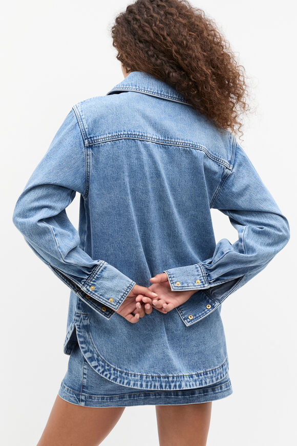 Denim Utility Shirt  Mist Blue Wash  hi-res