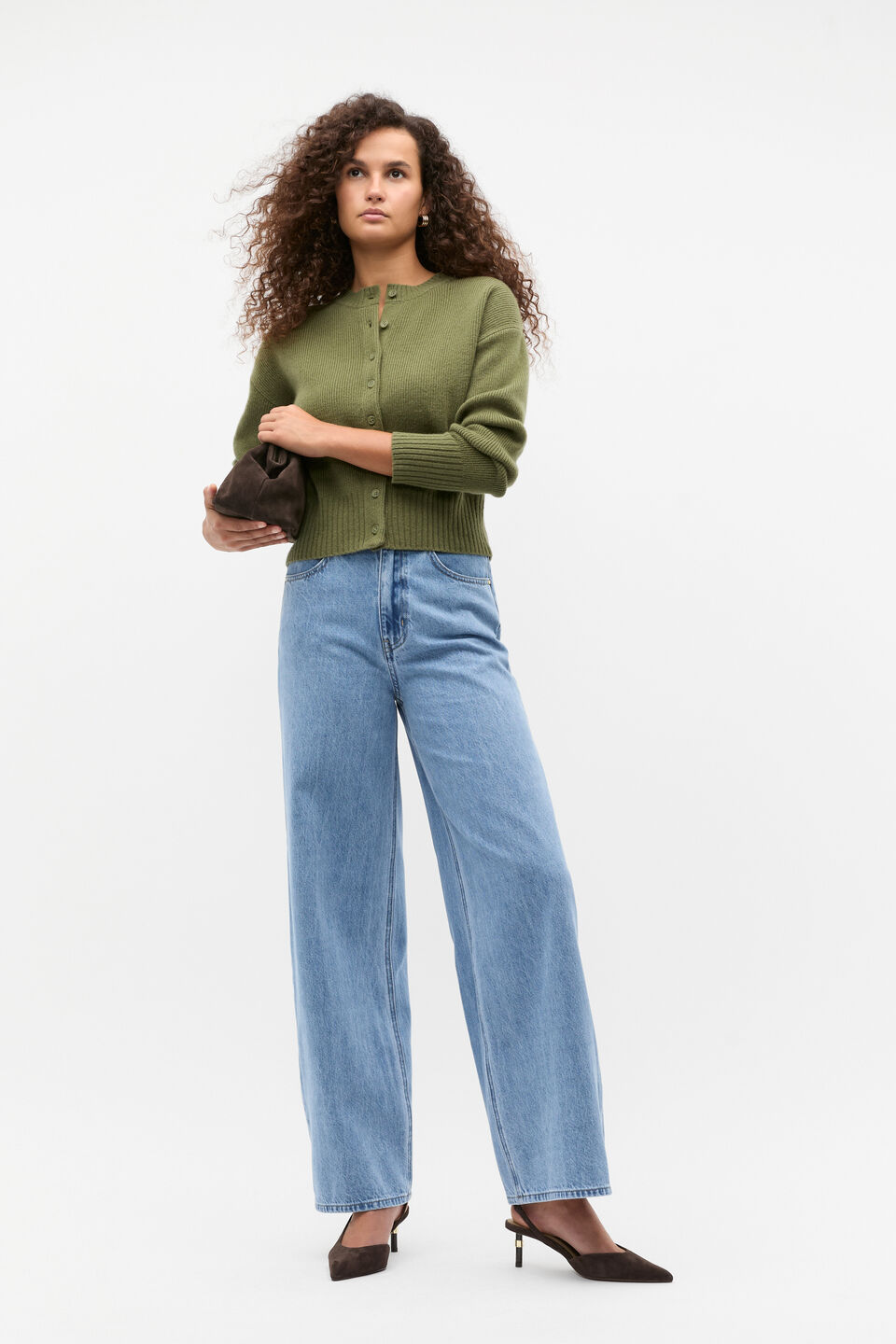 70s Wide Leg Jean  Mist Blue Wash