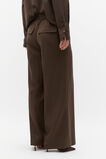 Elastic Waist Trouser  Dark Espresso  hi-res
