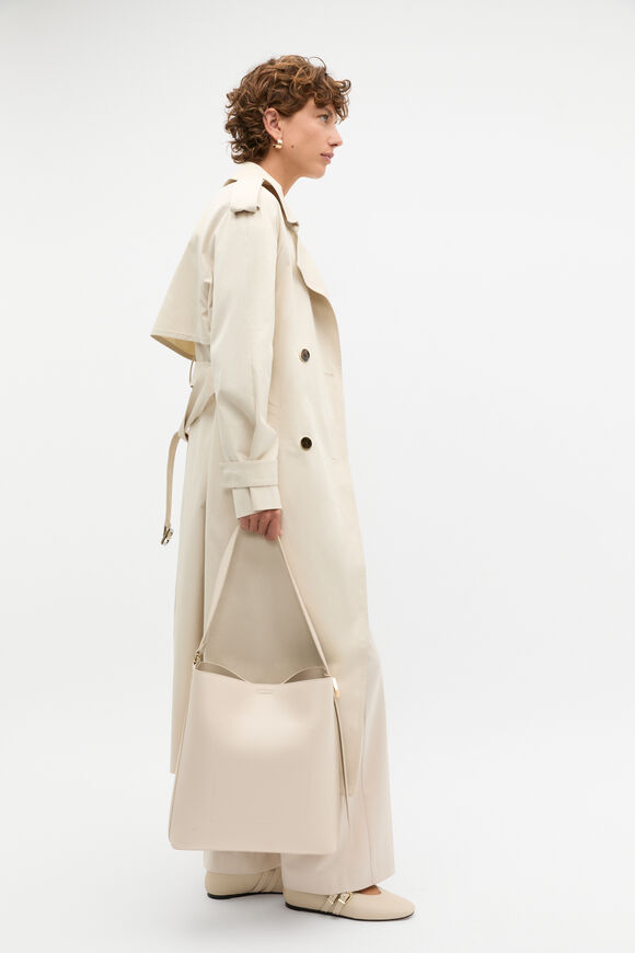 Buckle Trim Tote  Oat  hi-res