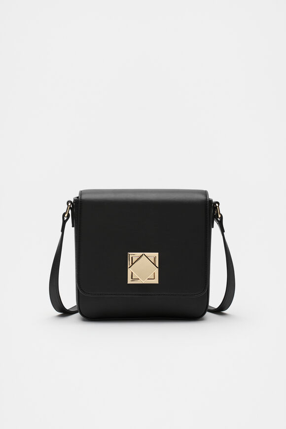 Boxy Crossbody Bag  Black  hi-res