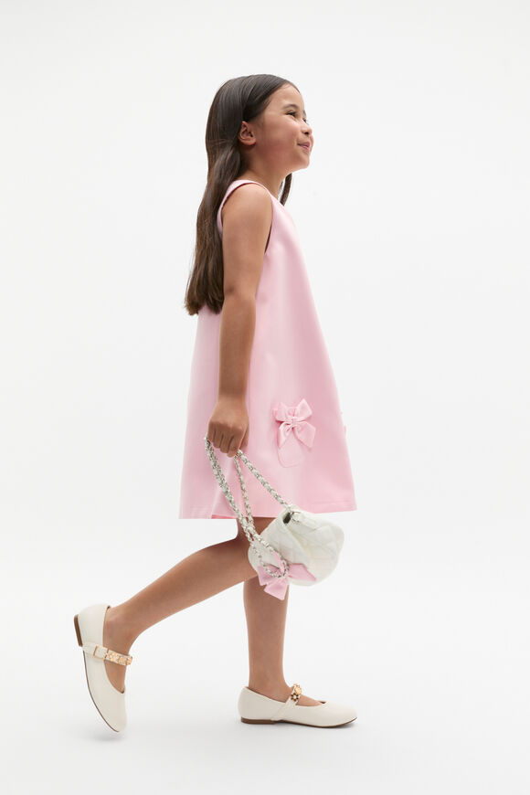 Bow Detail Dress  Baby Pink  hi-res