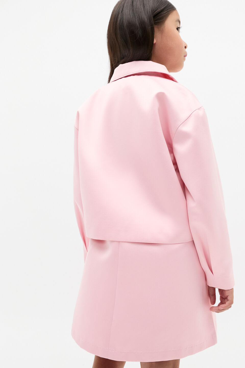 Bow Detail Jacket  Baby Pink