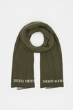 Rib Knit Logo Scarf  Rainforest  hi-res