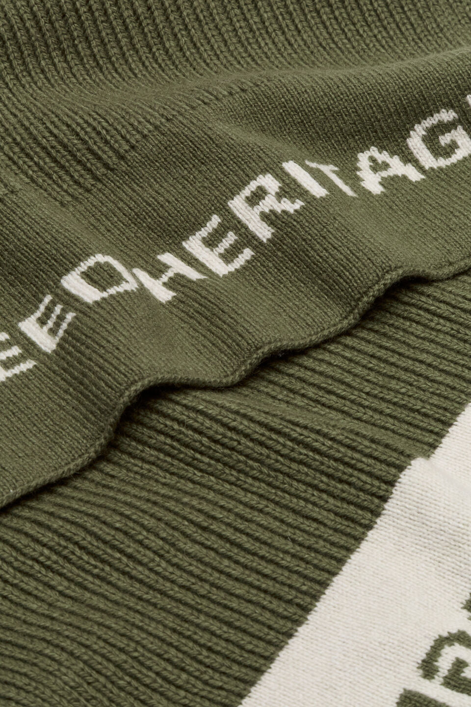 Rib Knit Logo Scarf  Rainforest