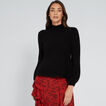 Mock Neck Boucle Knit    hi-res