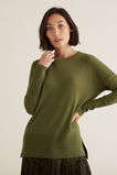 Split Hem Rib Sweater    hi-res