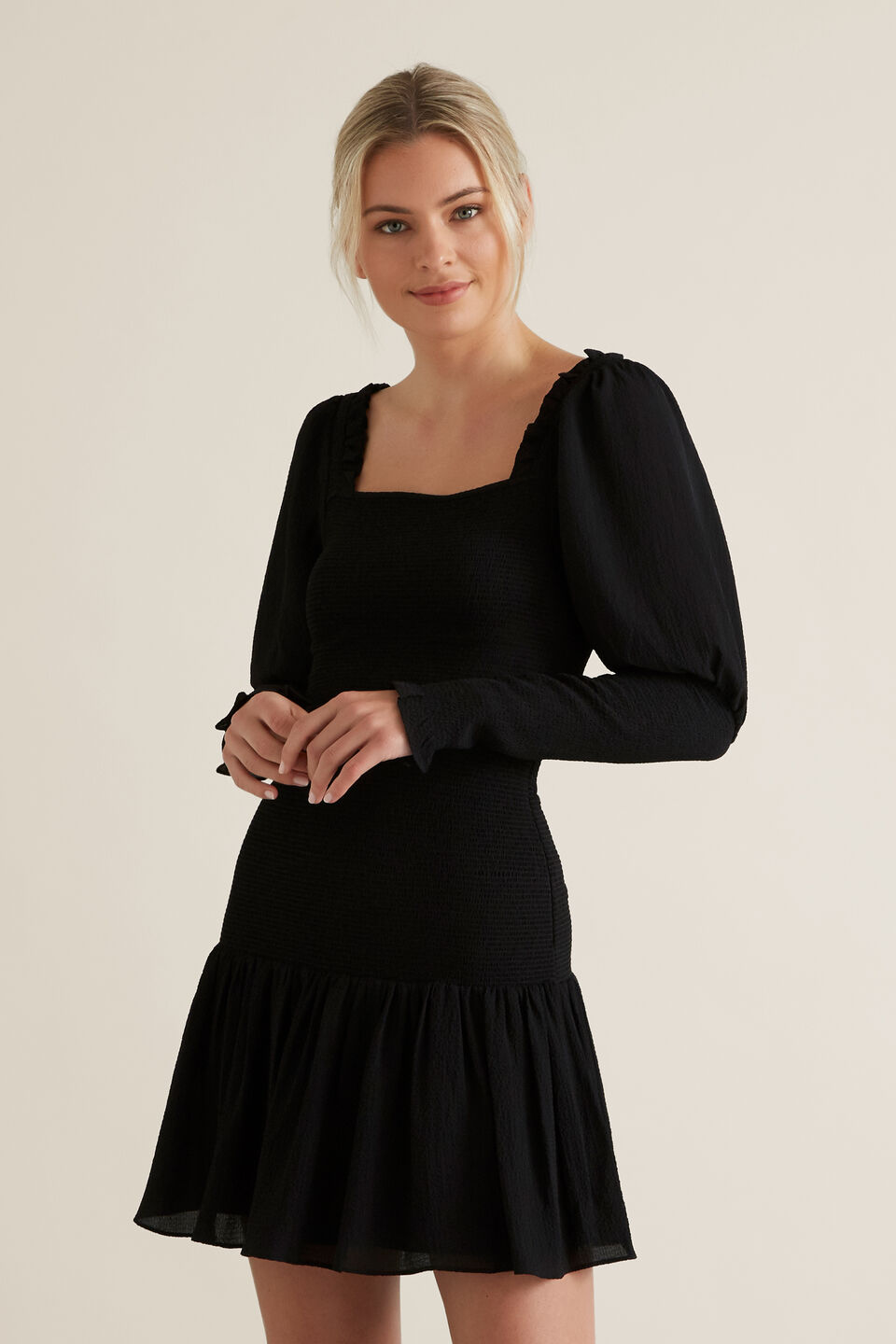 Shirred Body Dress  