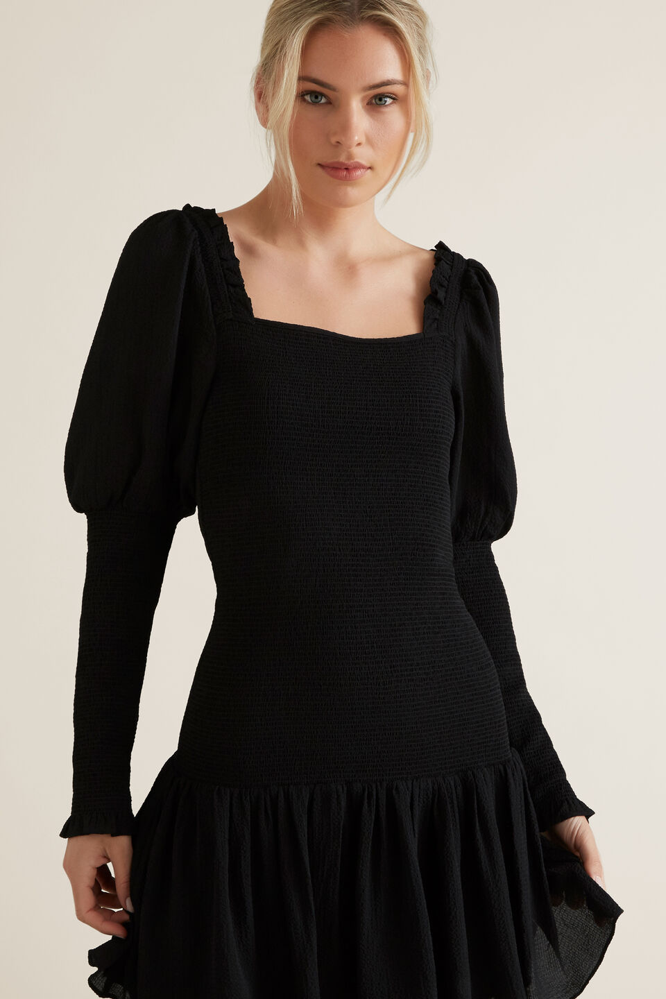 Shirred Body Dress  