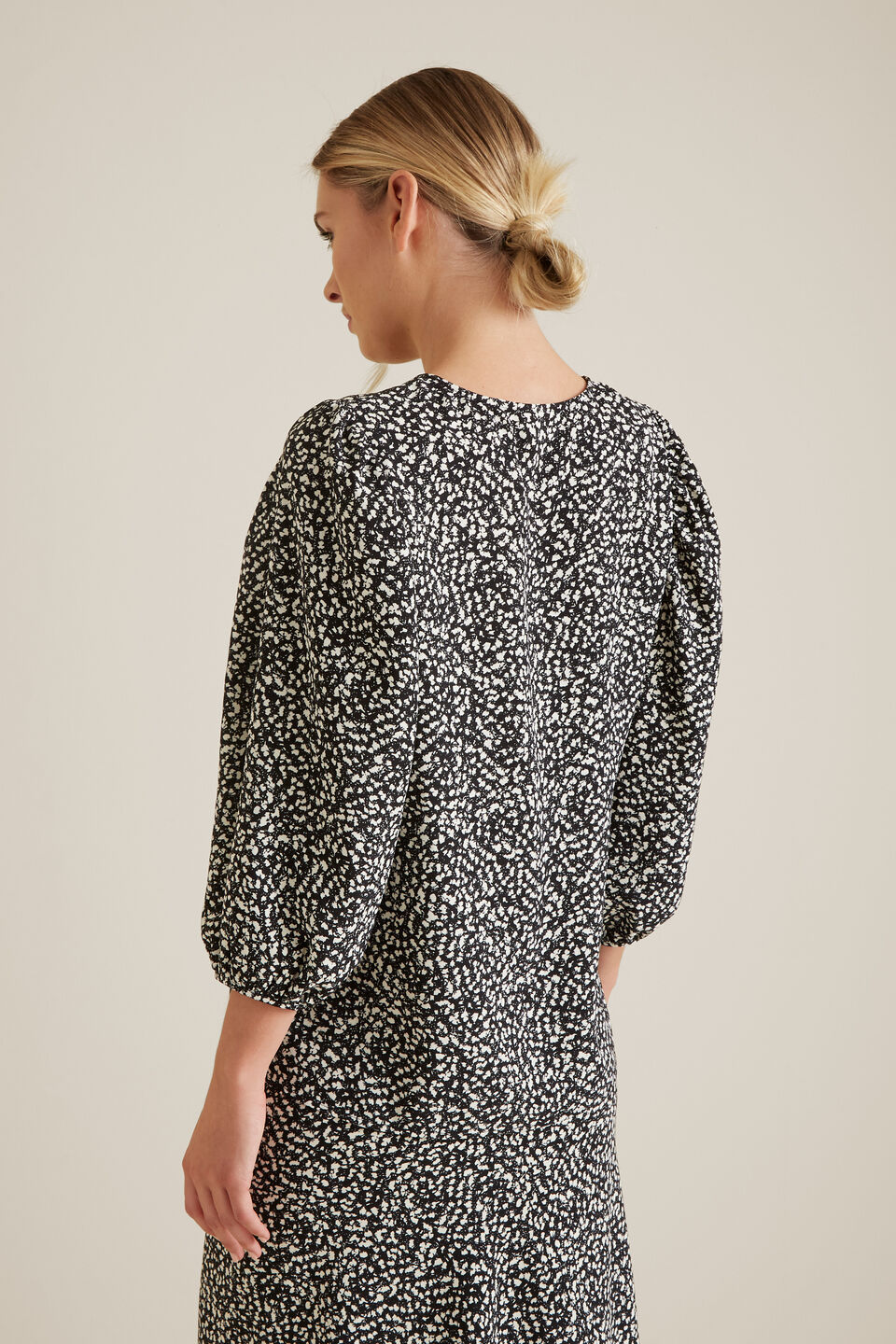 Mono Print Blouse  