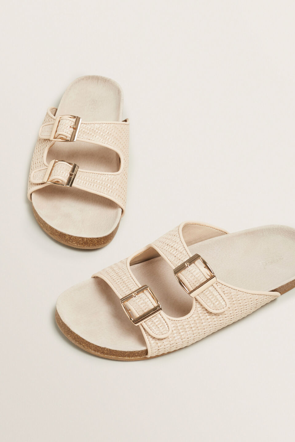 Woven Footbed Slide  2