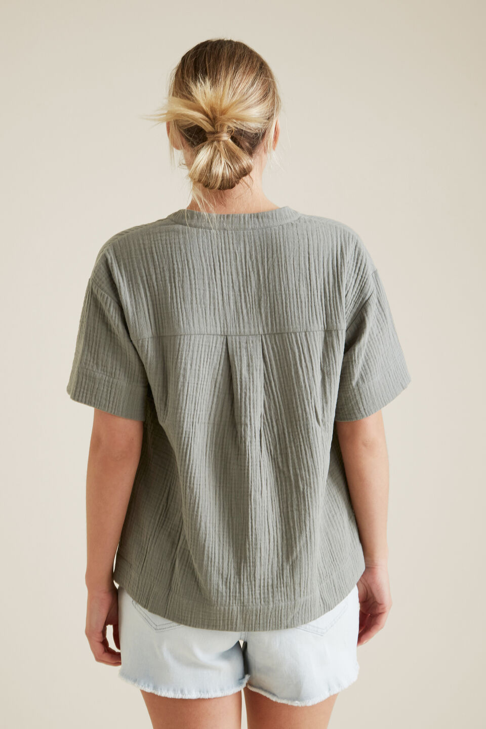 Cheesecloth Relaxed Shirt  
