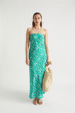 Linen Strapless Maxi Dress  Jade Green Retro  hi-res