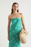 Linen Strapless Maxi Dress  Jade Green Retro  hi-res
