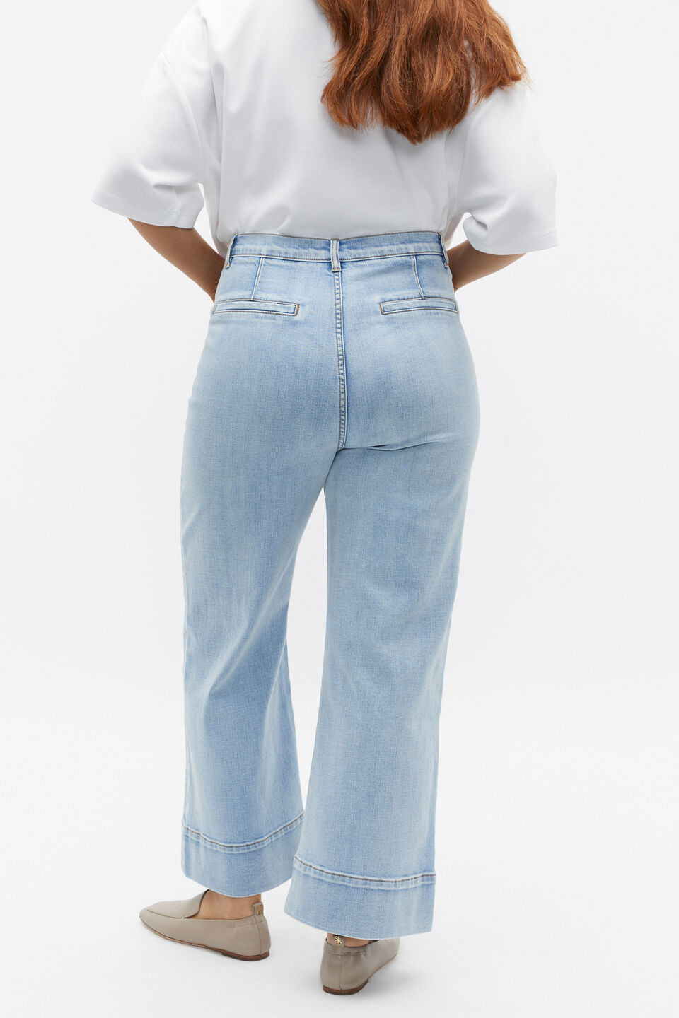 Core Wide Leg Pocket Jean  Pacific Wash