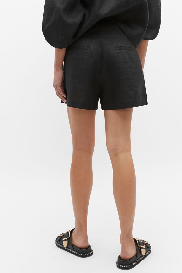 Core Linen Waisted Short  Black  hi-res