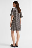 Geo Twill Mini Dress  Deep Raisin Geo  hi-res