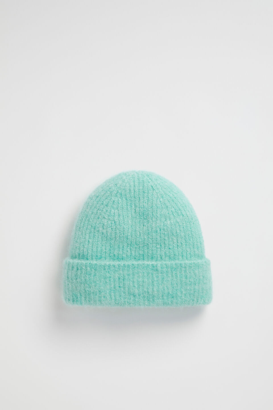 Fluffy Knit Beanie  Opal