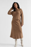 Rib Cosy Knit Skirt  Deep Chai Marle  hi-res