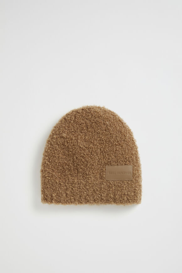 Boucle Logo Detail Beanie  Deep Chai  hi-res